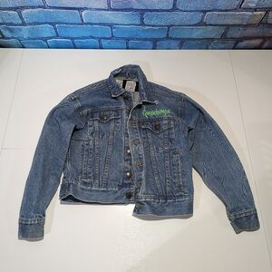 Size 8 Vintage Parachute Press Inc. Goosebumps 1995 Denim Jean Jacket Youth Boys